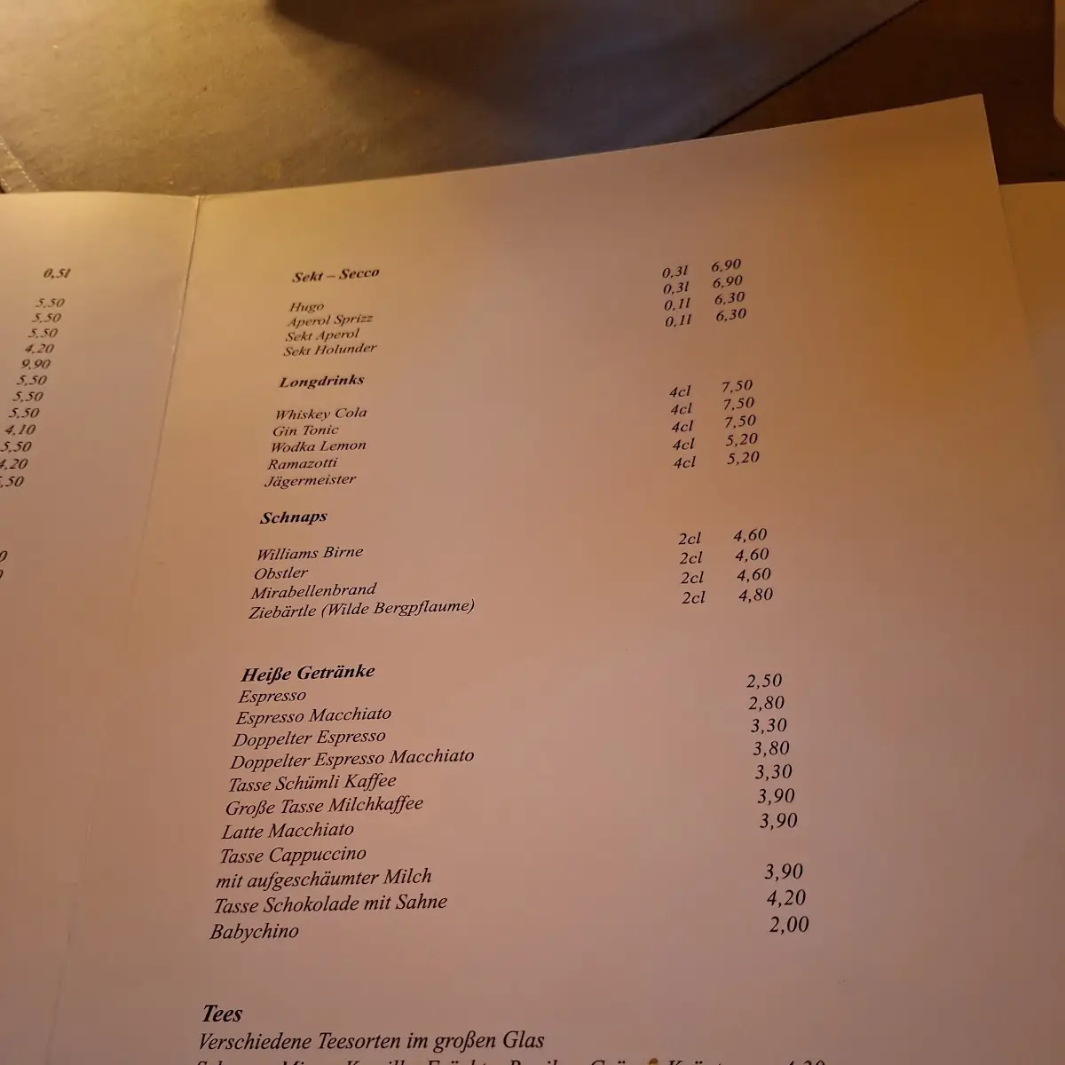 Speisekarte photo 6