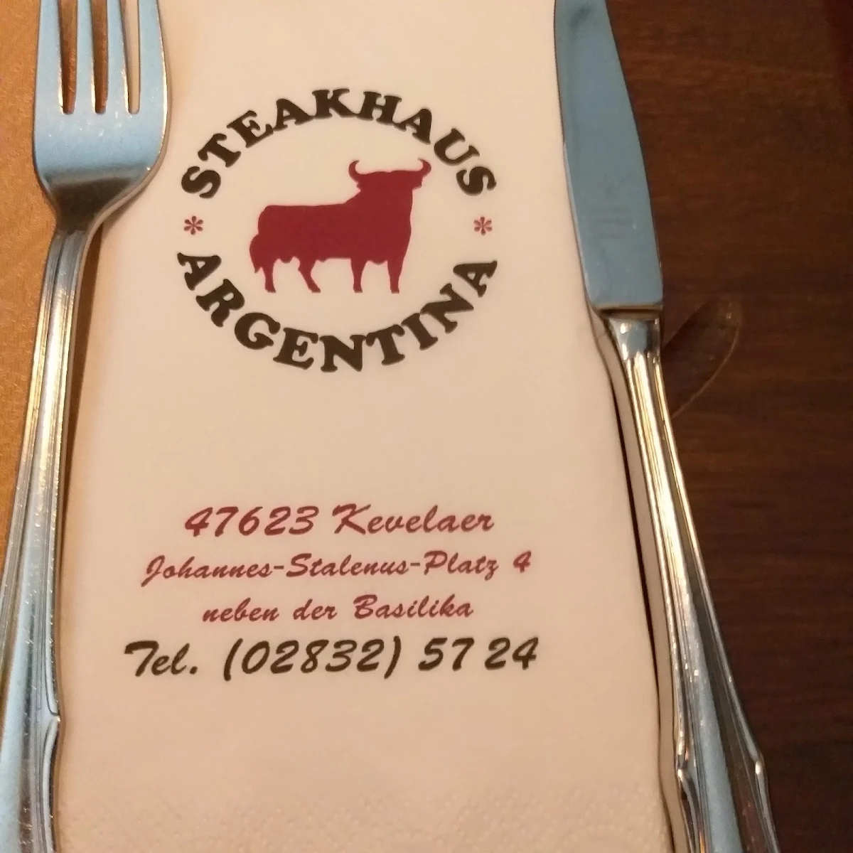 Speisekarte, Steakhouse Argentina