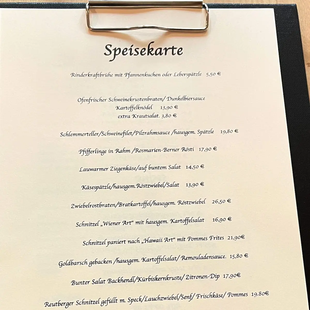 Speisekarte photo 4