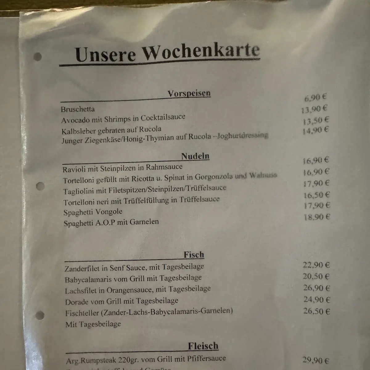 Speisekarte photo 2