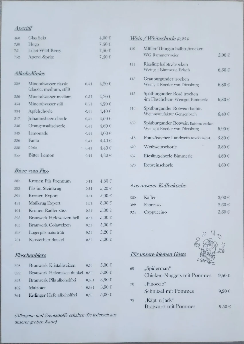 Speisekarte photo 2