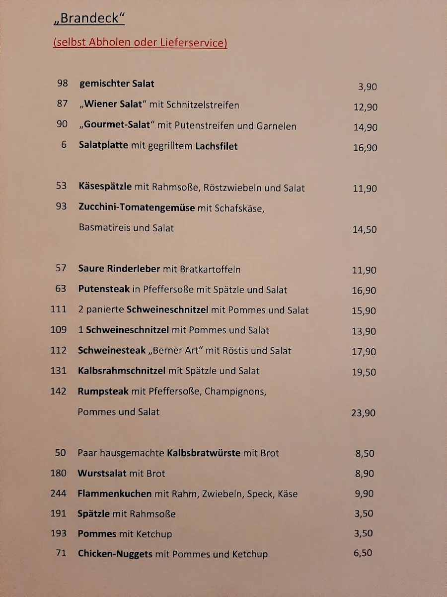 Speisekarte photo 3
