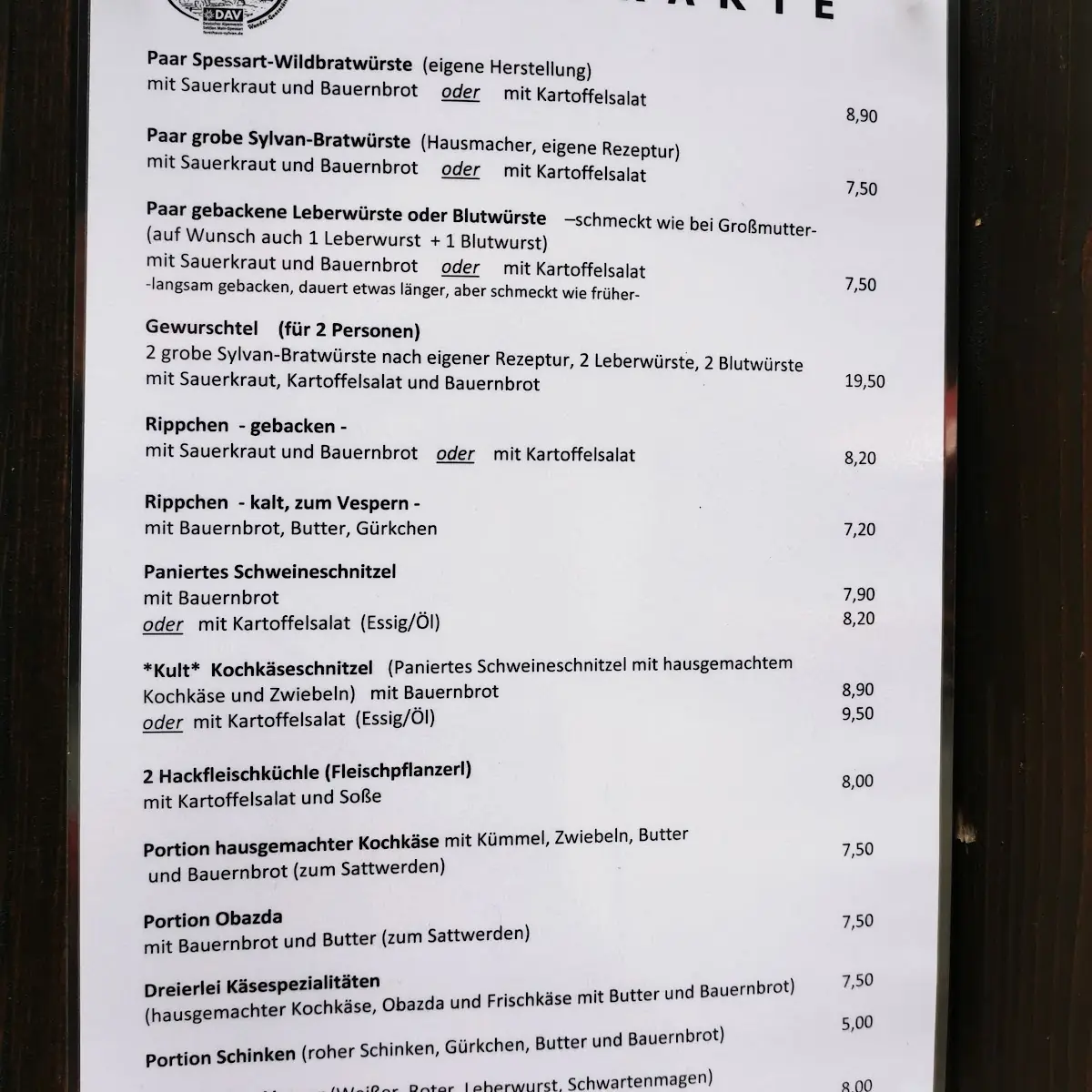 Speisekarte photo 4