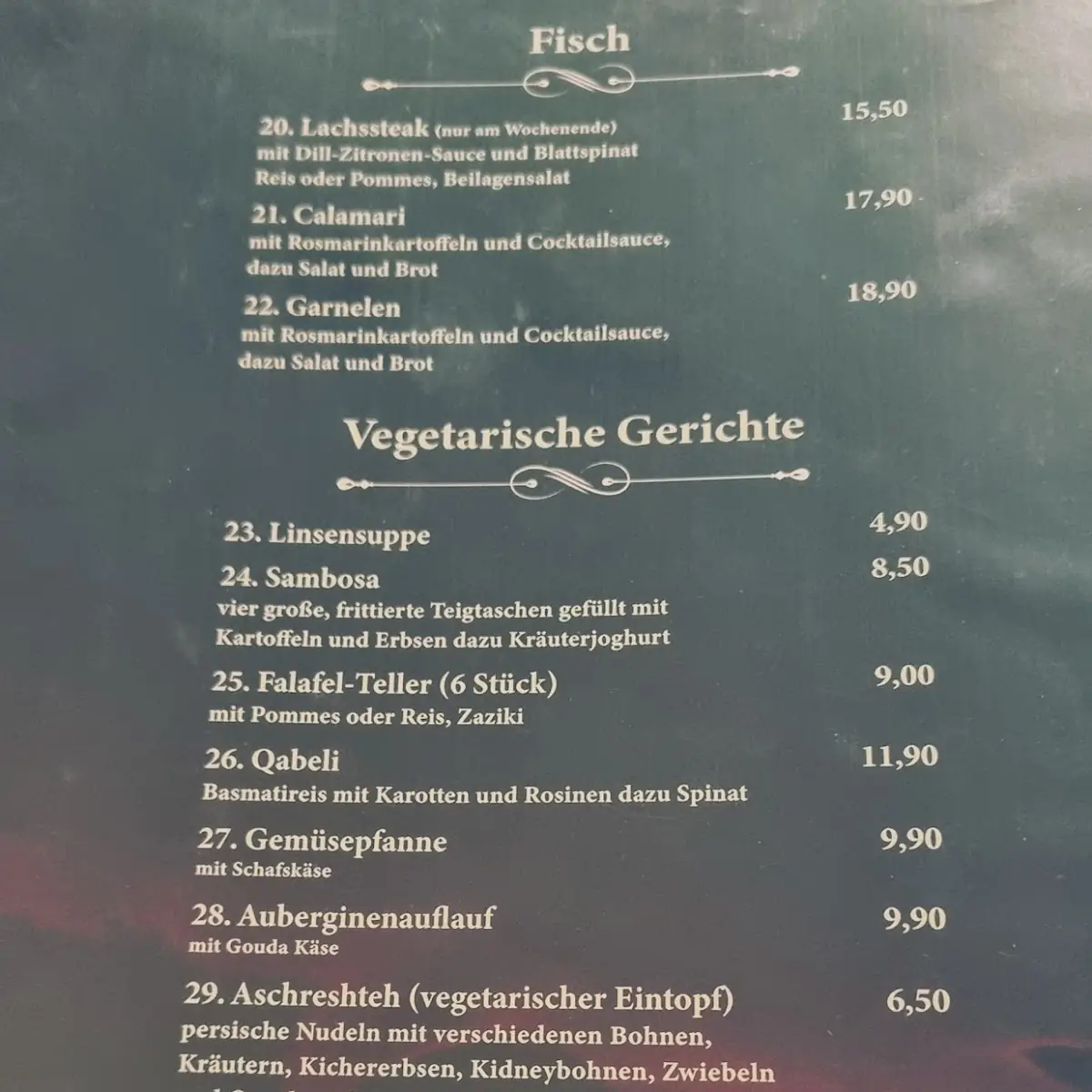 Speisekarte photo 9