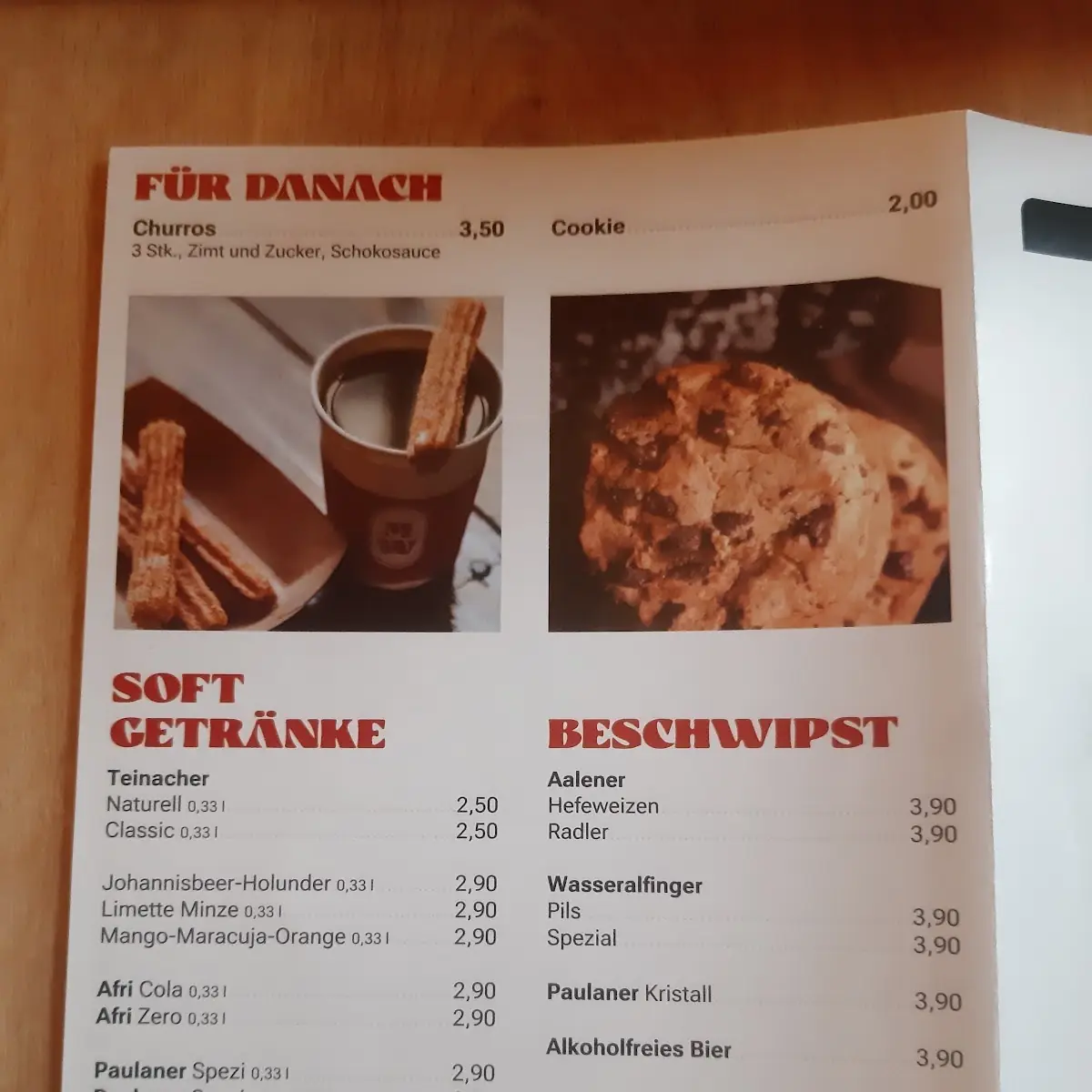 Speisekarte photo 2