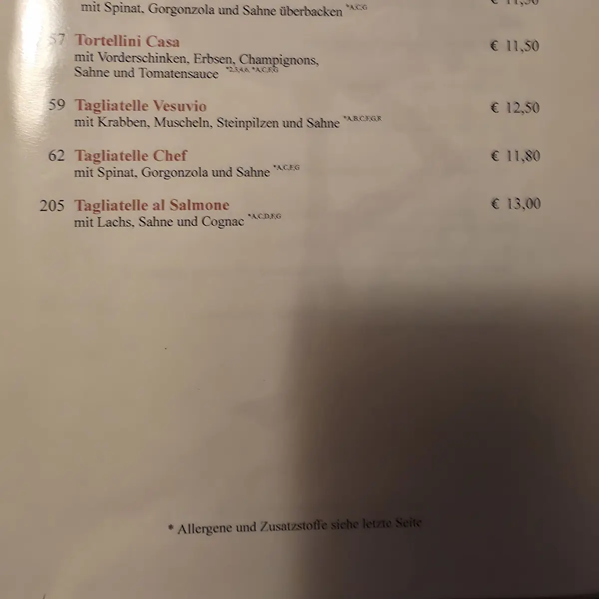 Speisekarte photo 3