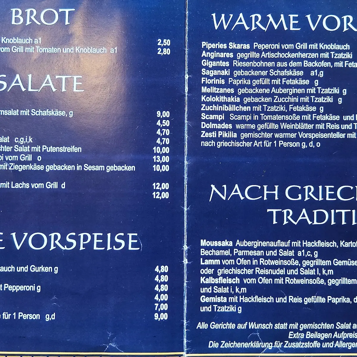 Speisekarte photo 2