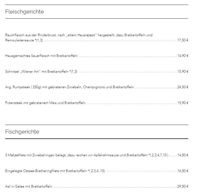 Speisekarte photo 1
