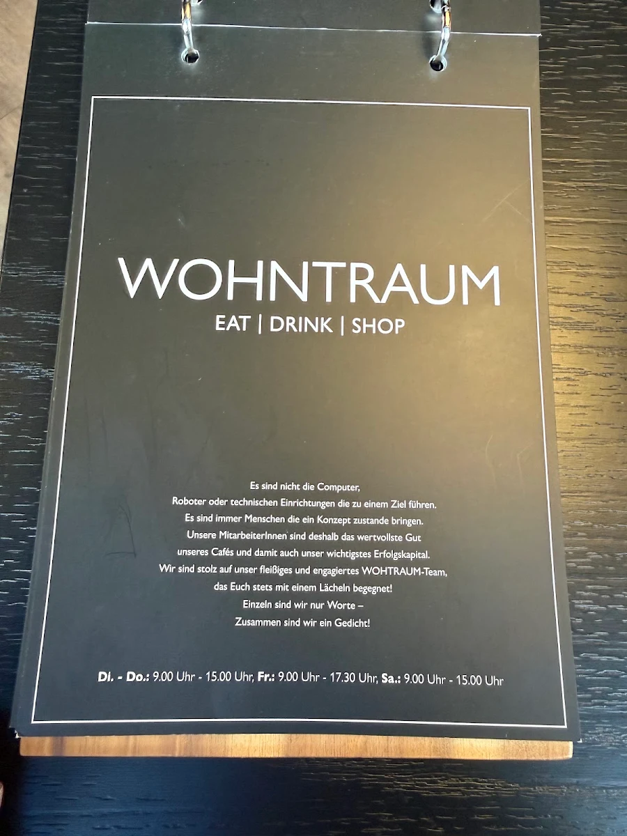 Speisekarte, Wohntraum by Stephie