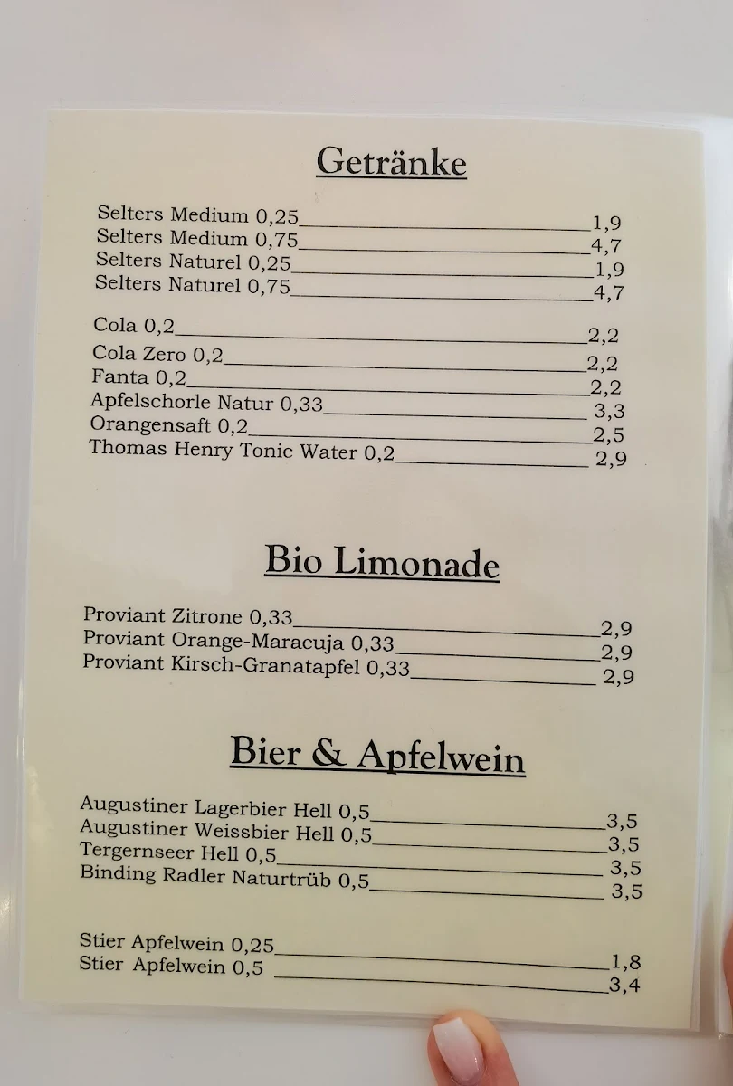 Speisekarte photo 1
