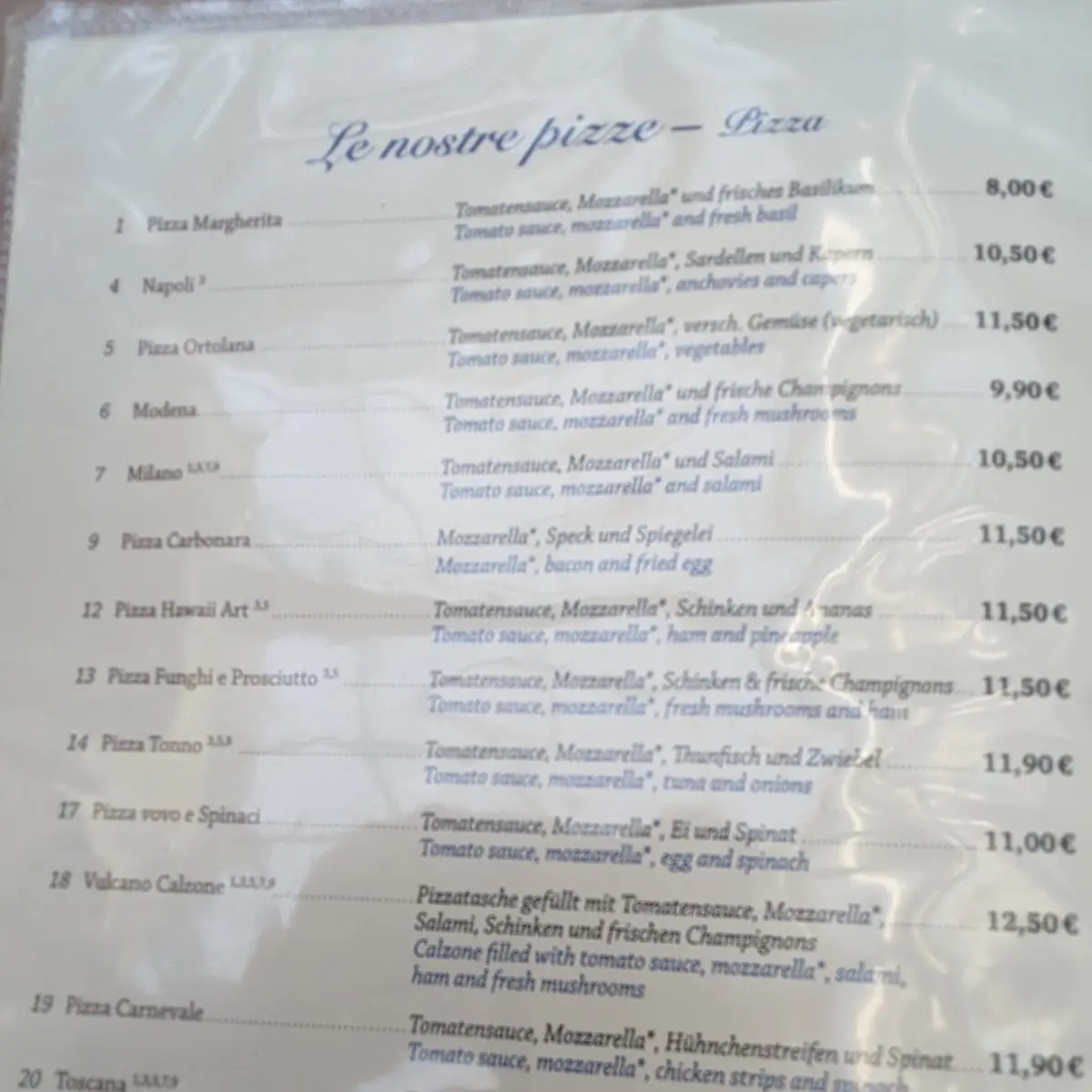 Speisekarte photo 2