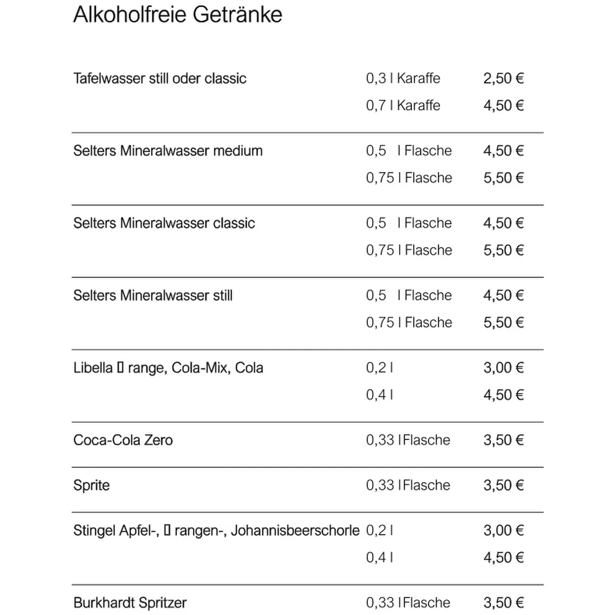 Speisekarte photo 2