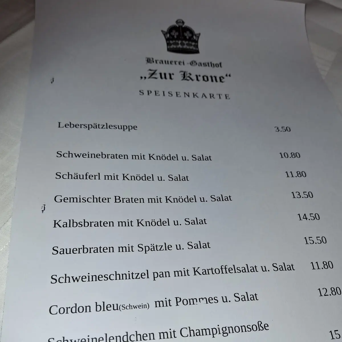 Speisekarte photo 1
