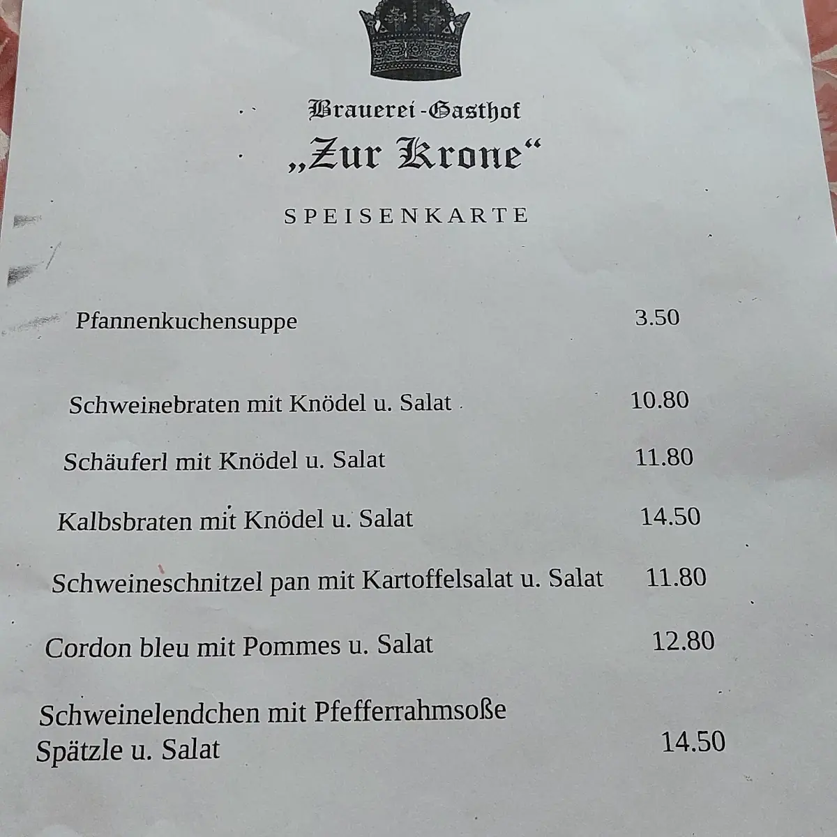 Speisekarte photo 3