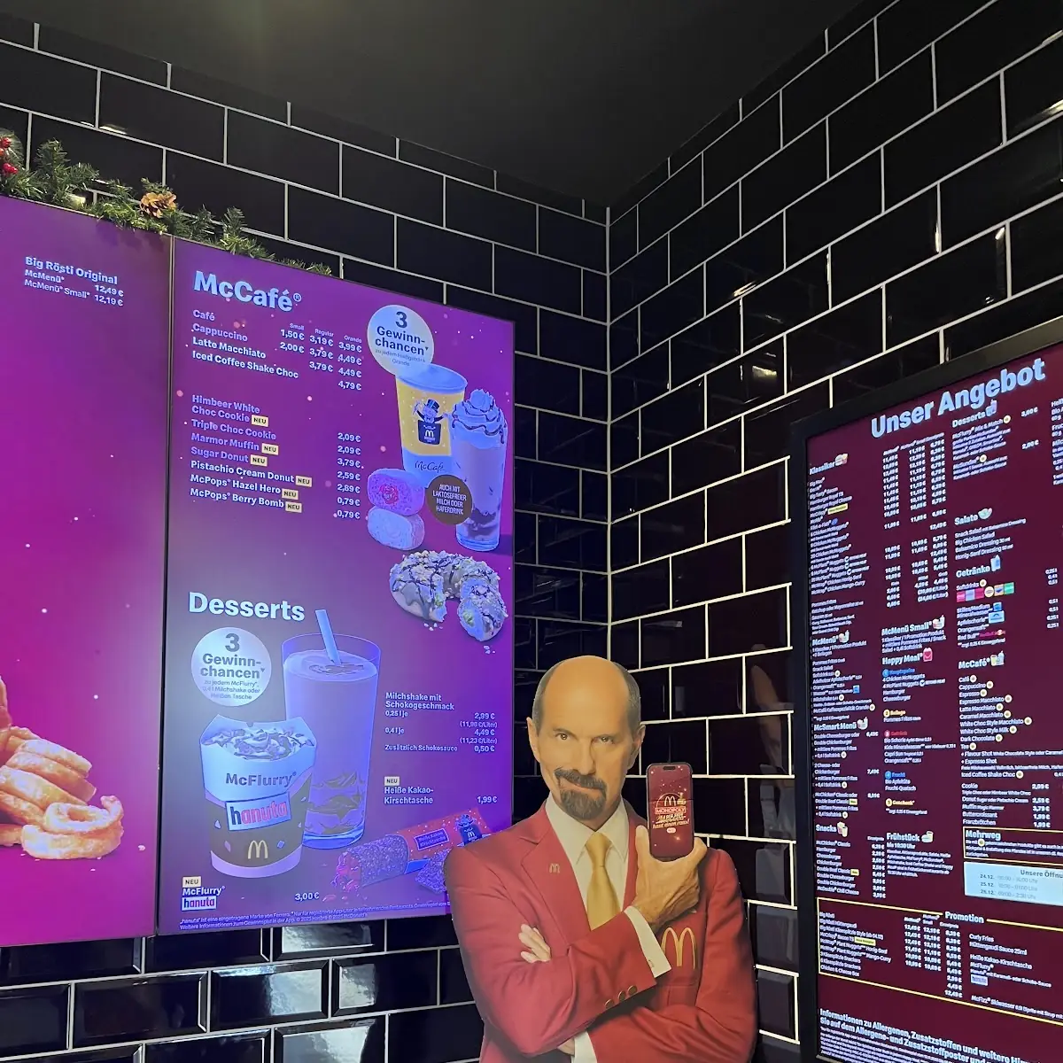 Speisekarte, McDonald's