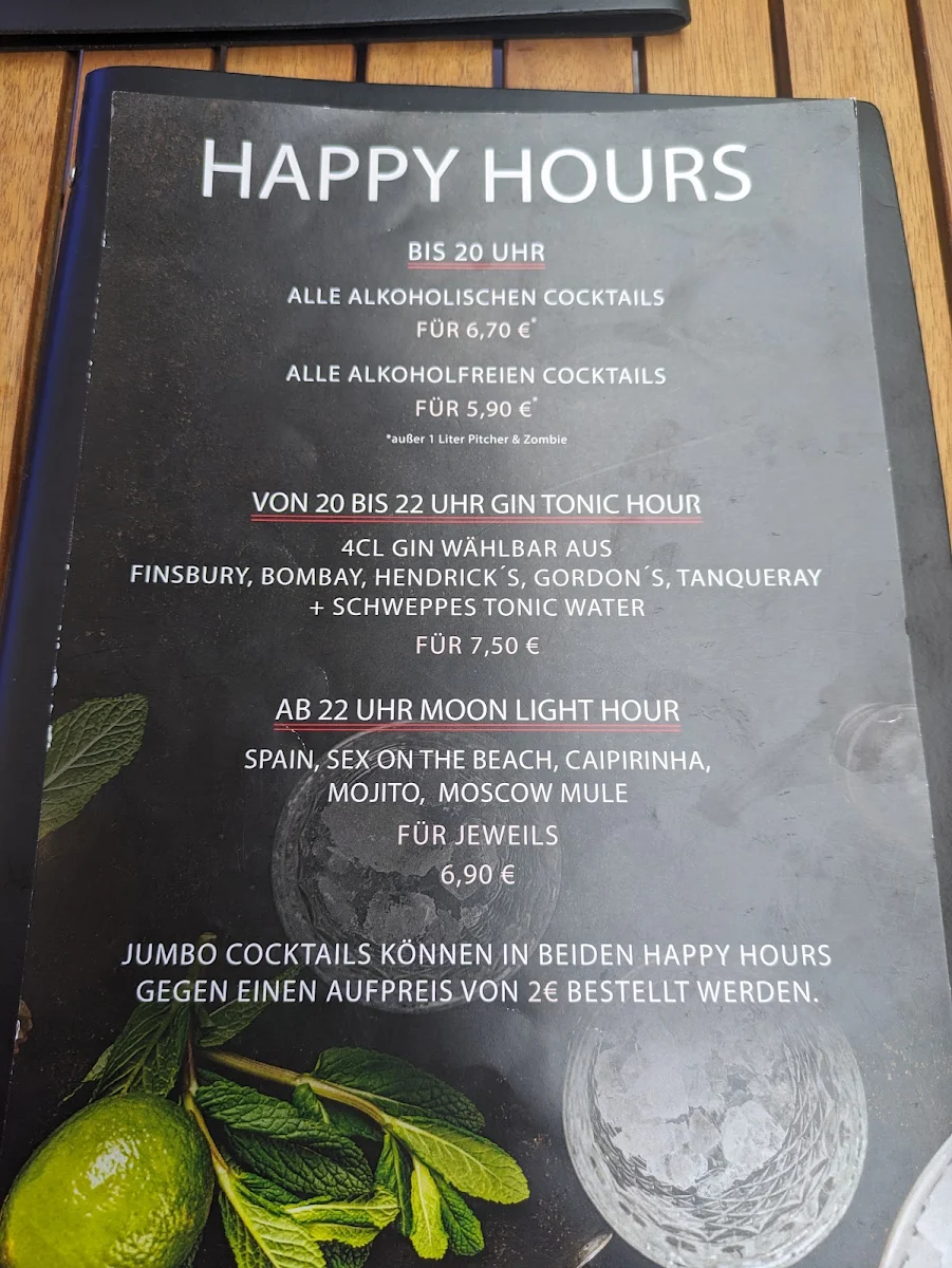 Speisekarte, Restaurant Havana - Koblenz