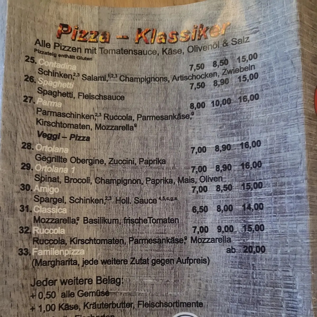 Speisekarte photo 3
