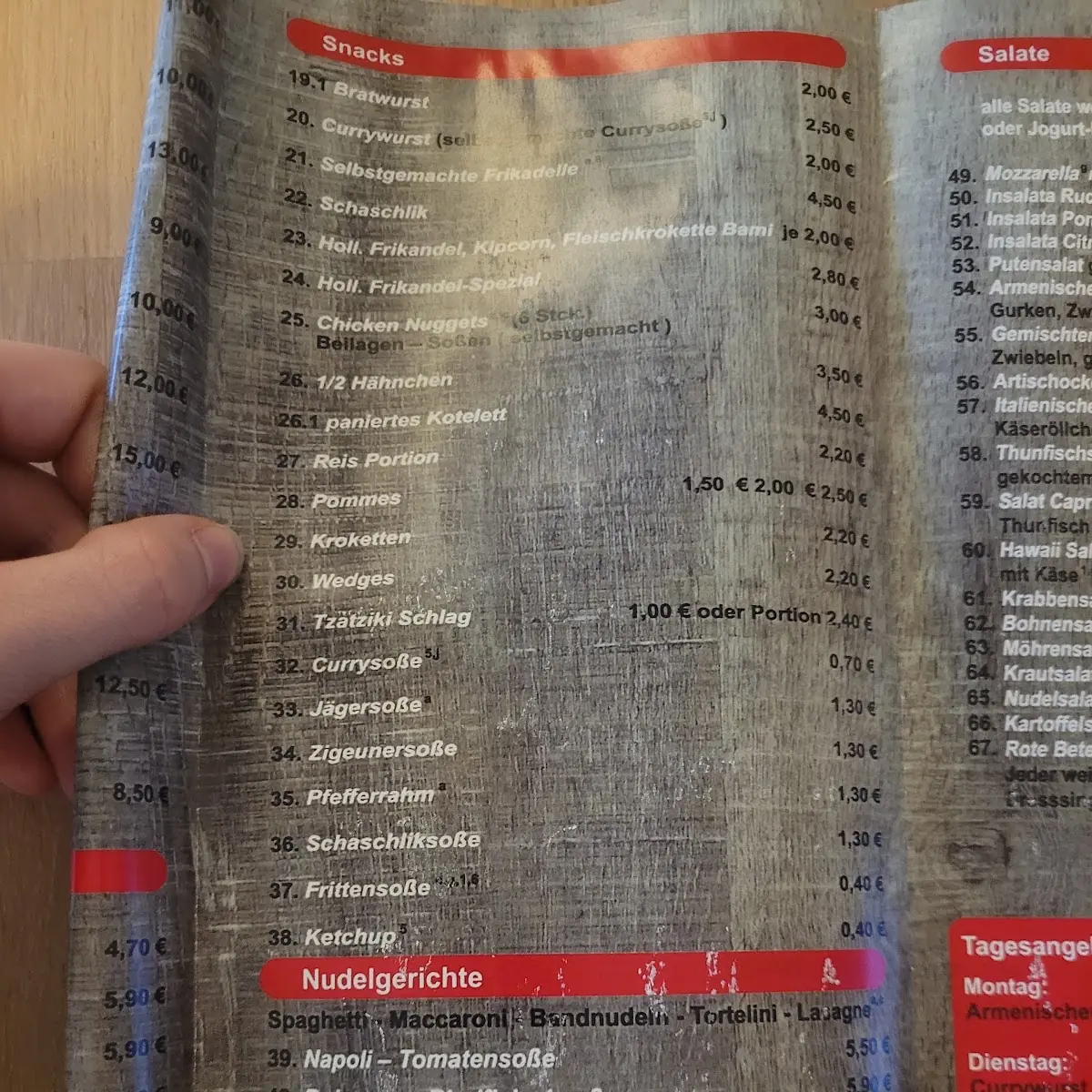 Speisekarte photo 8