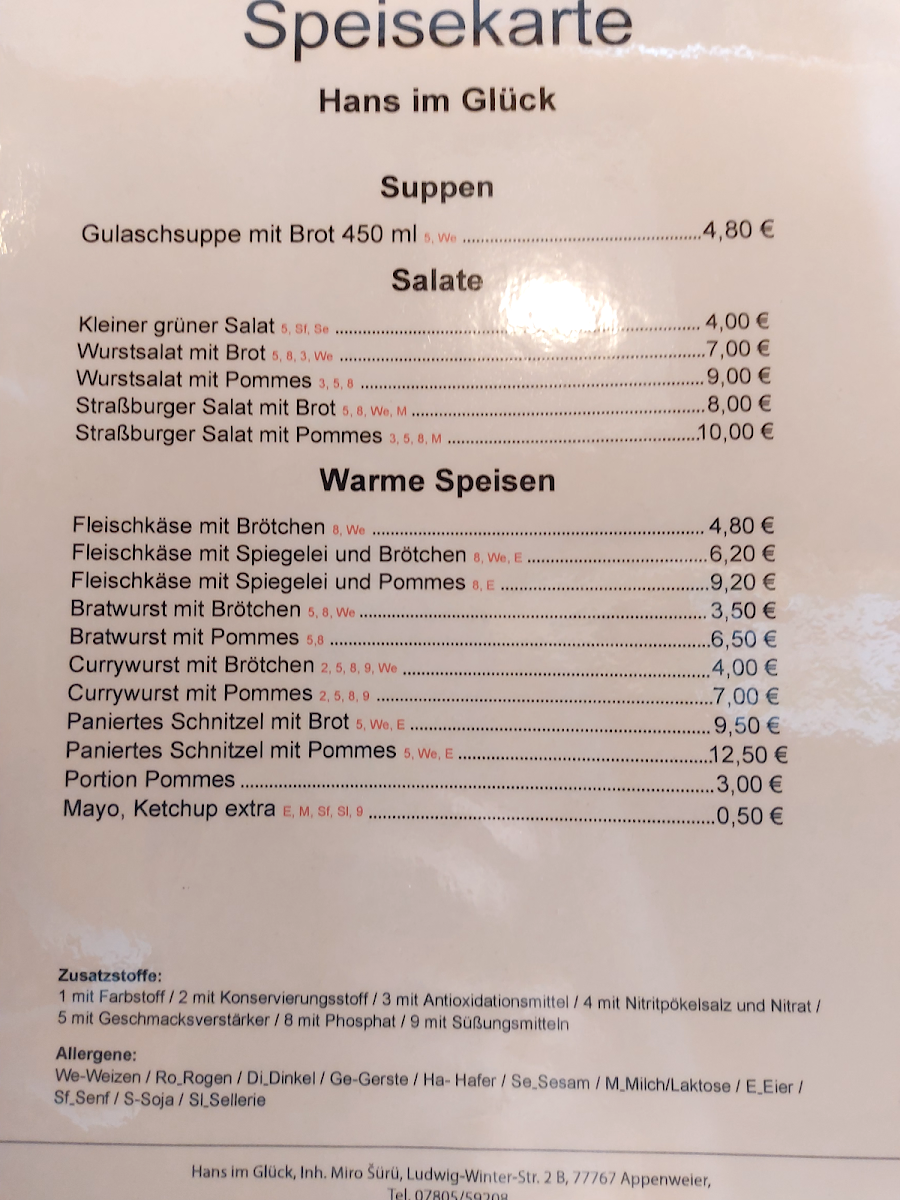 Speisekarte photo 3