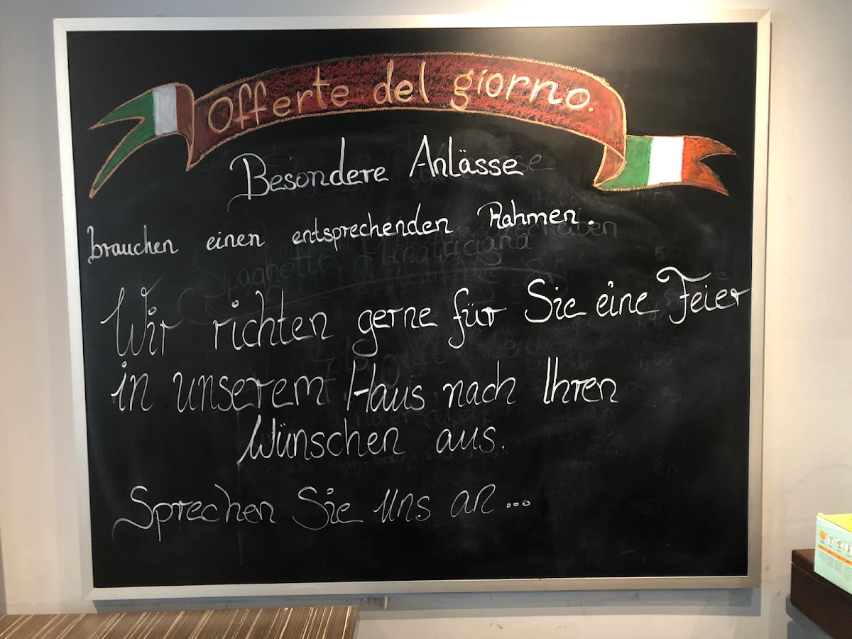 Speisekarte, Restaurant Ti Amo Italia