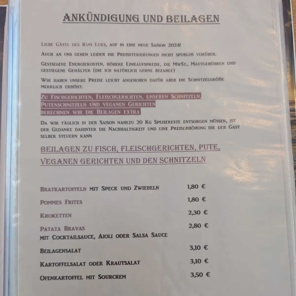 Speisekarte photo 3