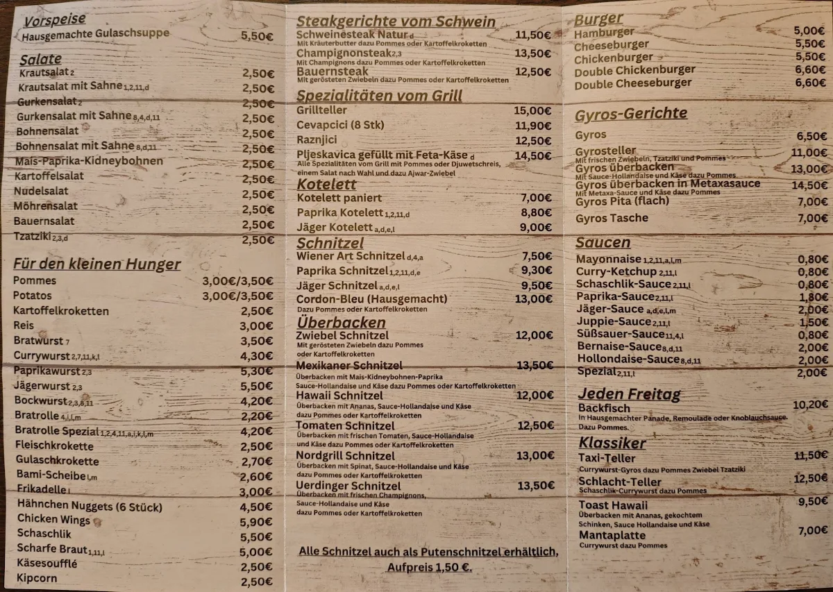 Speisekarte photo 2