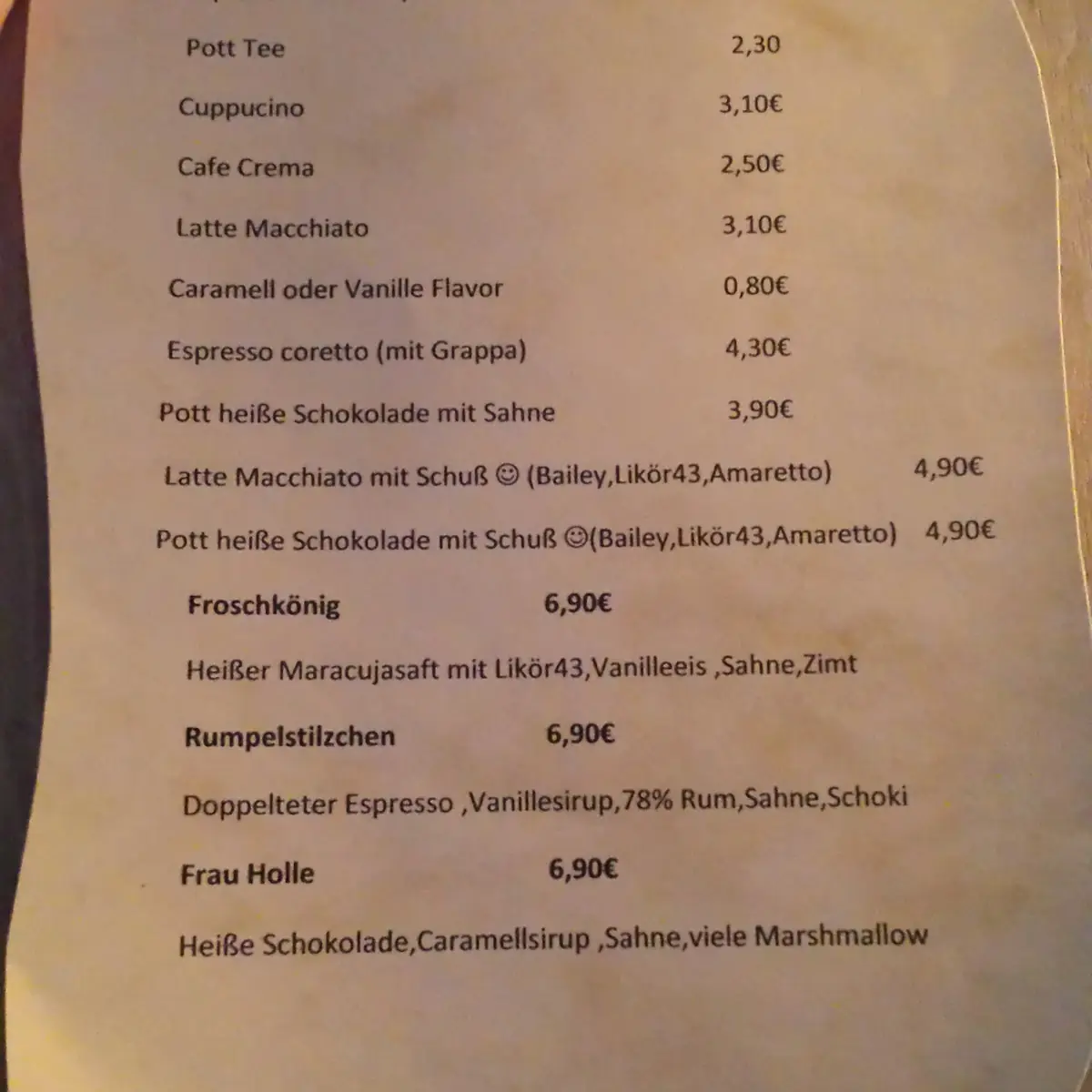Speisekarte photo 3
