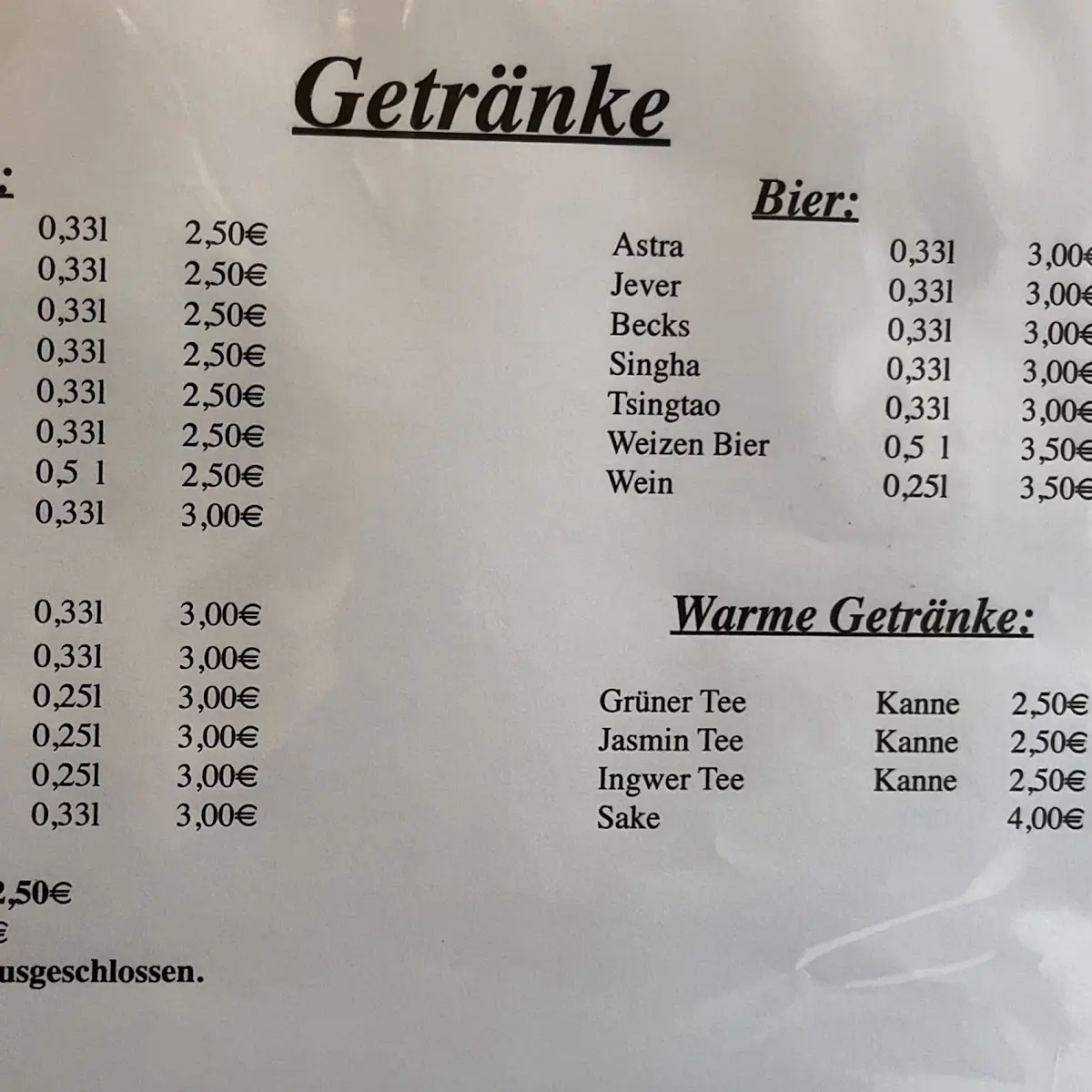 Speisekarte photo 4