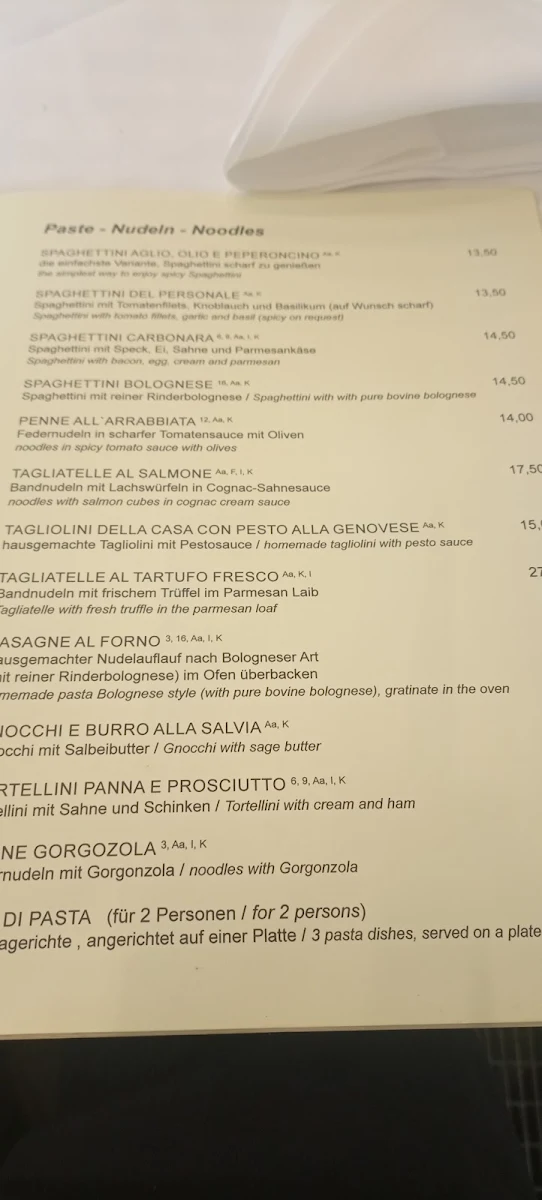 Speisekarte photo 2