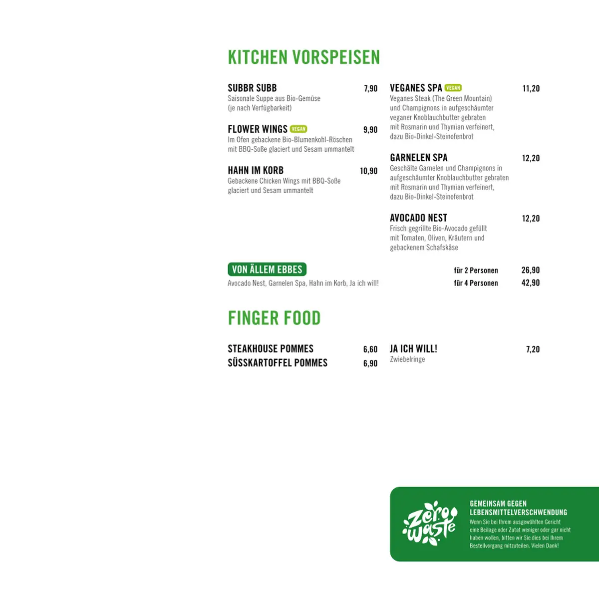 Speisekarte photo 2