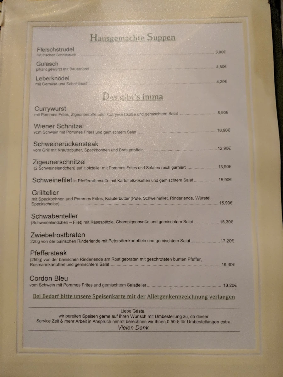 Speisekarte photo 6
