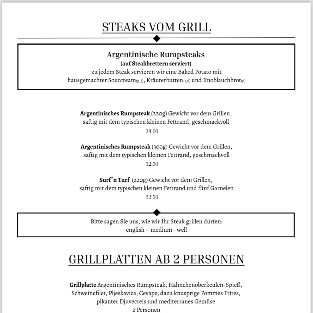 Speisekarte photo 4