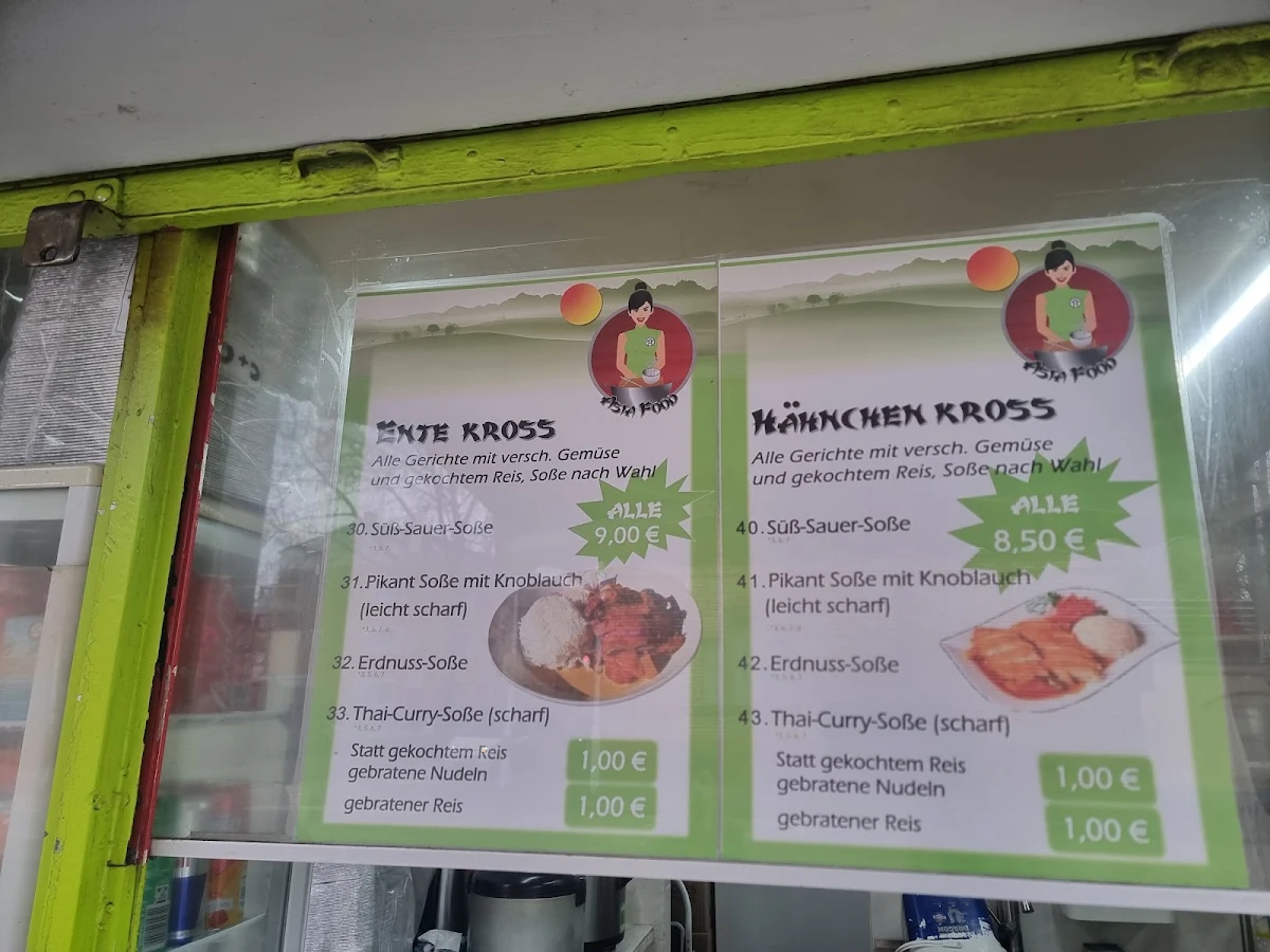 Speisekarte, Asia Food