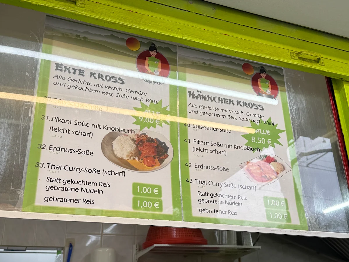Speisekarte, Asia Food