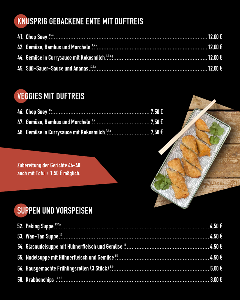 Speisekarte, Dangelos Wittenberg