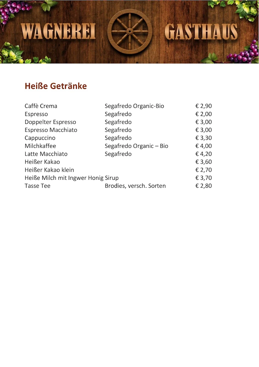 Speisekarte photo 2
