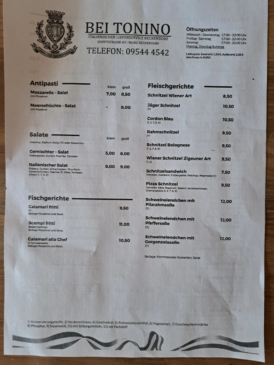 Speisekarte photo 2