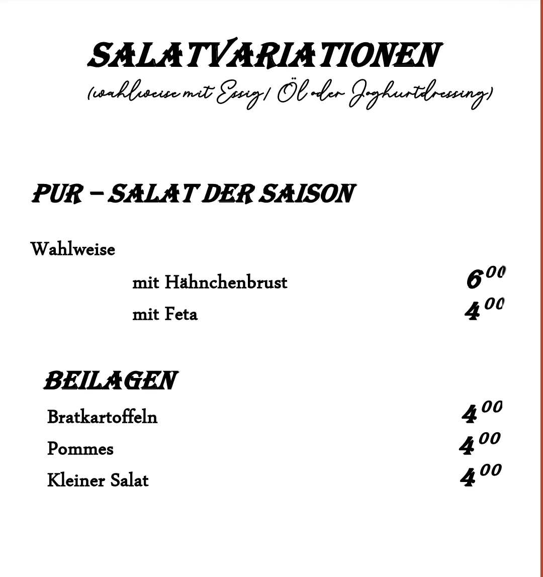 Speisekarte photo 3