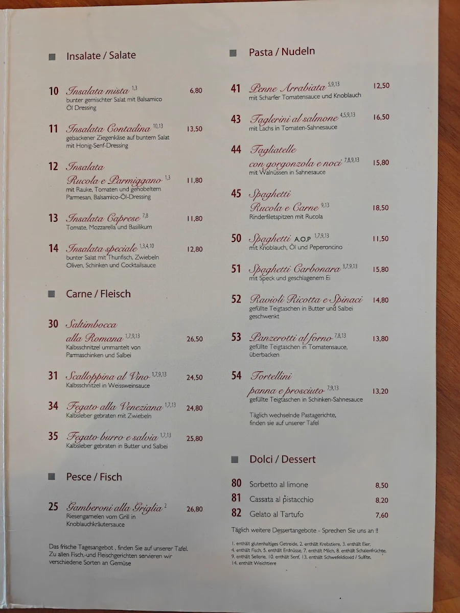 Speisekarte photo 1