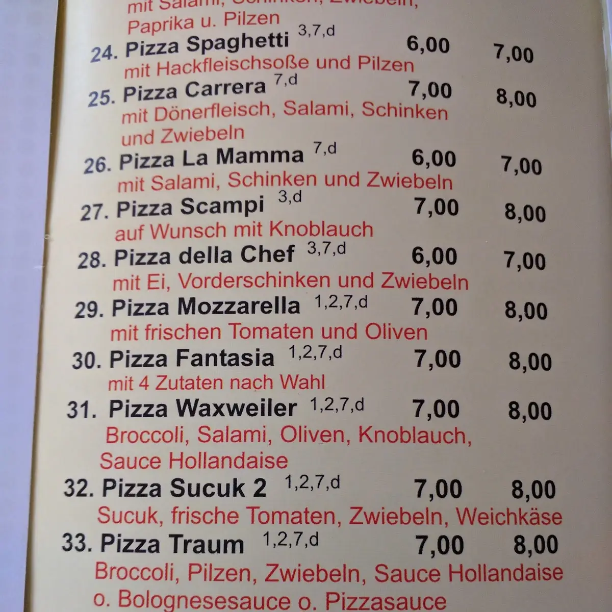 Speisekarte photo 2