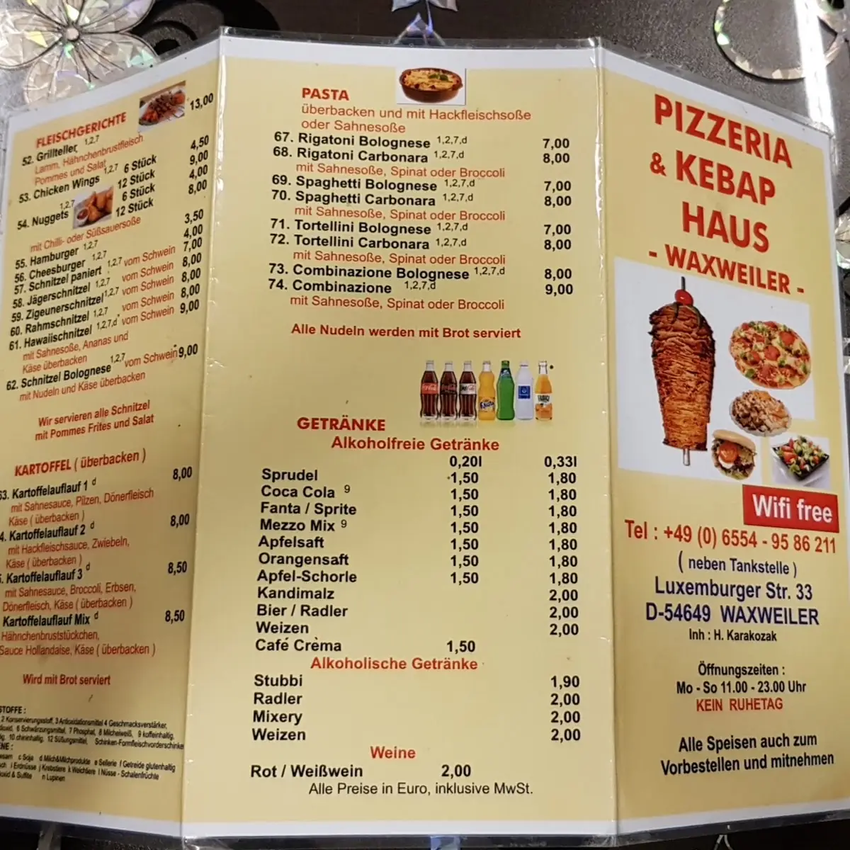 Speisekarte photo 5