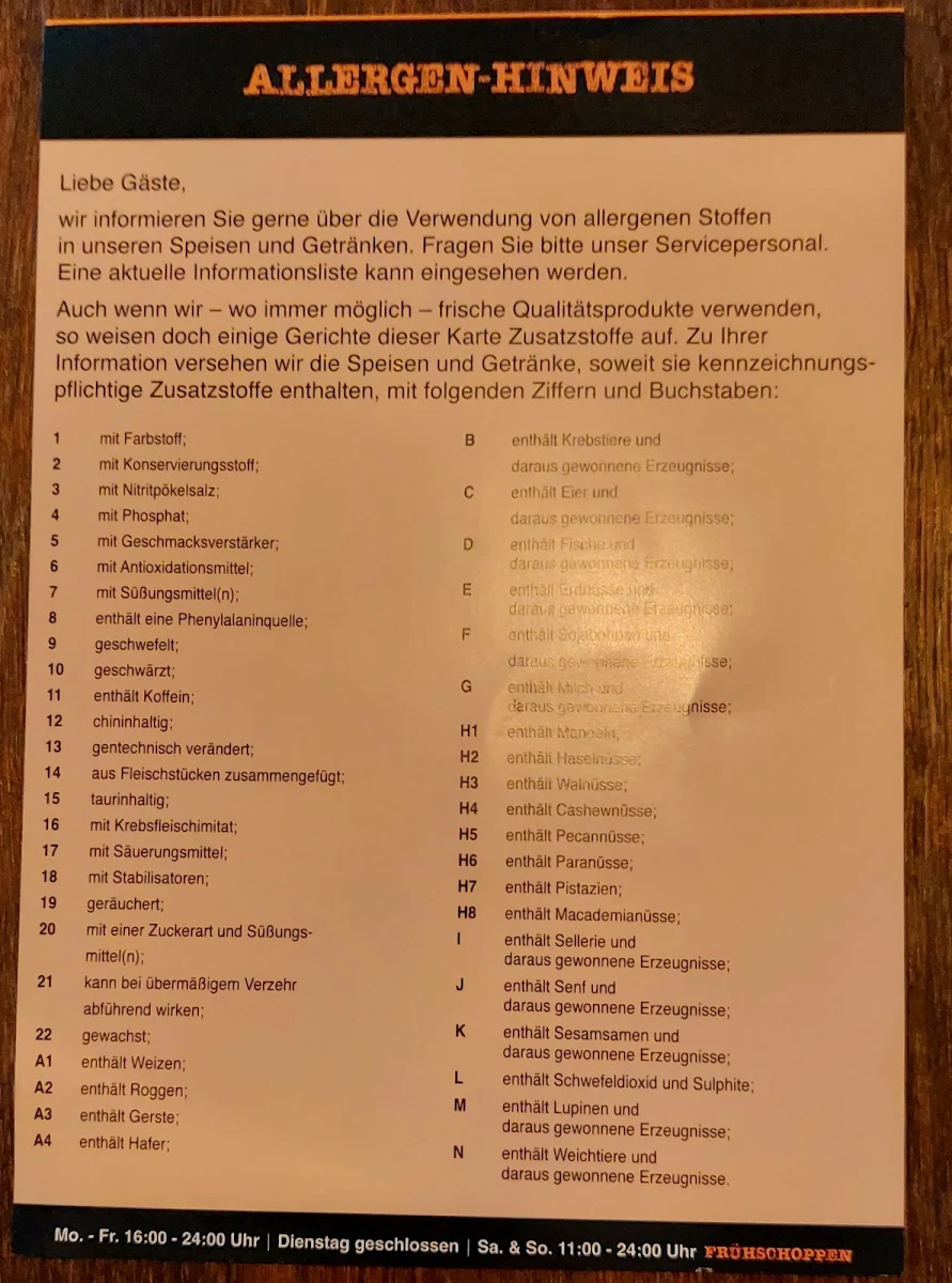 Speisekarte photo 3