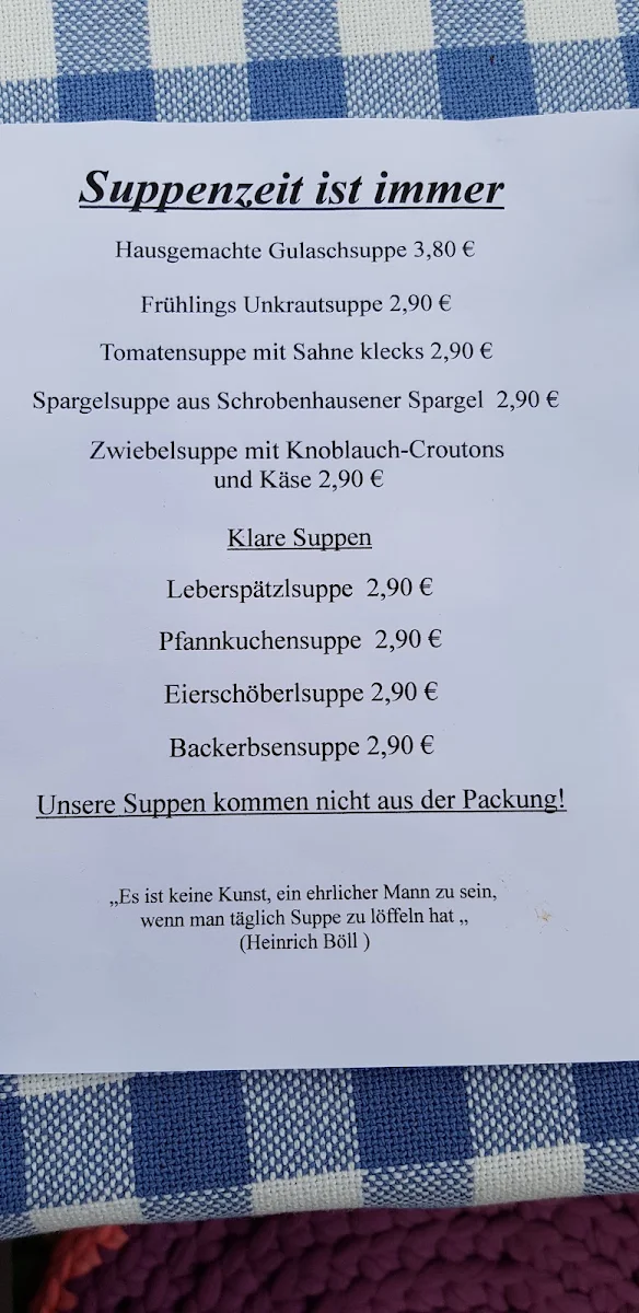 Speisekarte photo 2