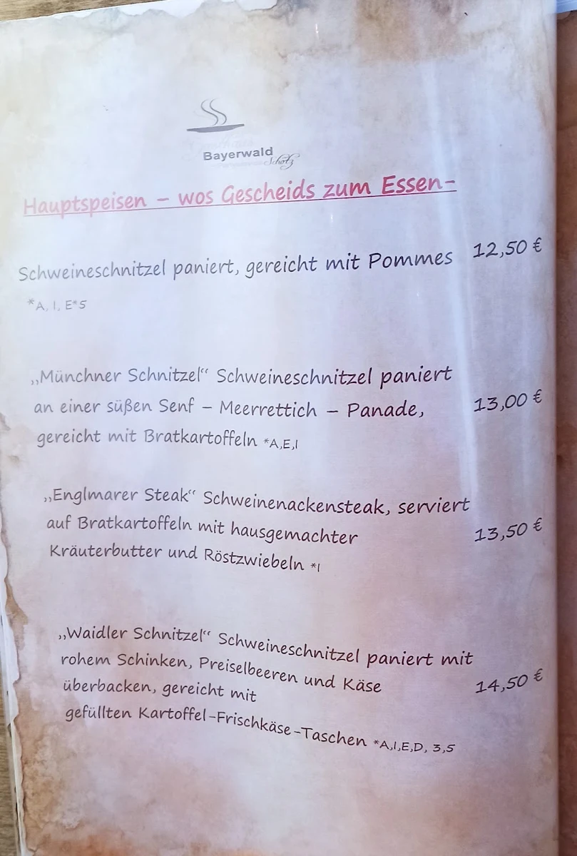 Speisekarte photo 2