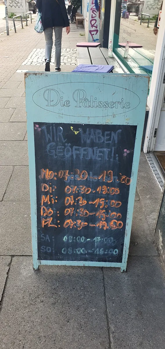 Speisekarte, Die Pâtisserie