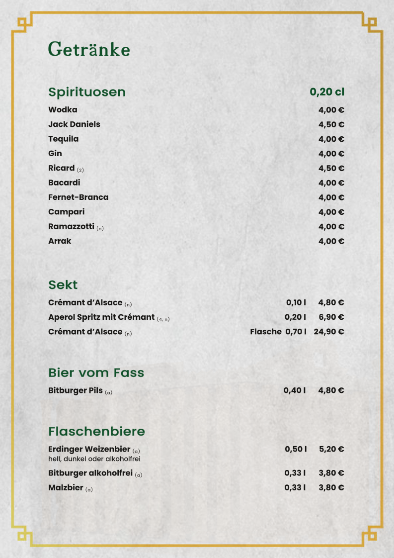 Speisekarte photo 8