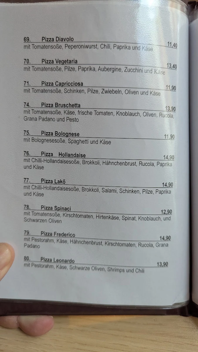 Speisekarte photo 2