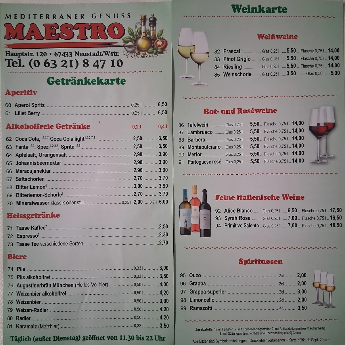 Speisekarte photo 1