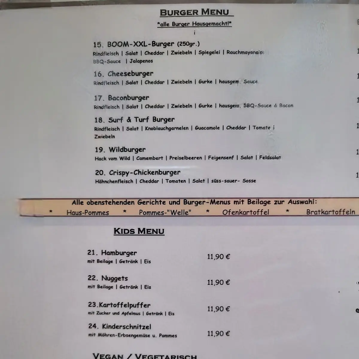 Speisekarte photo 2