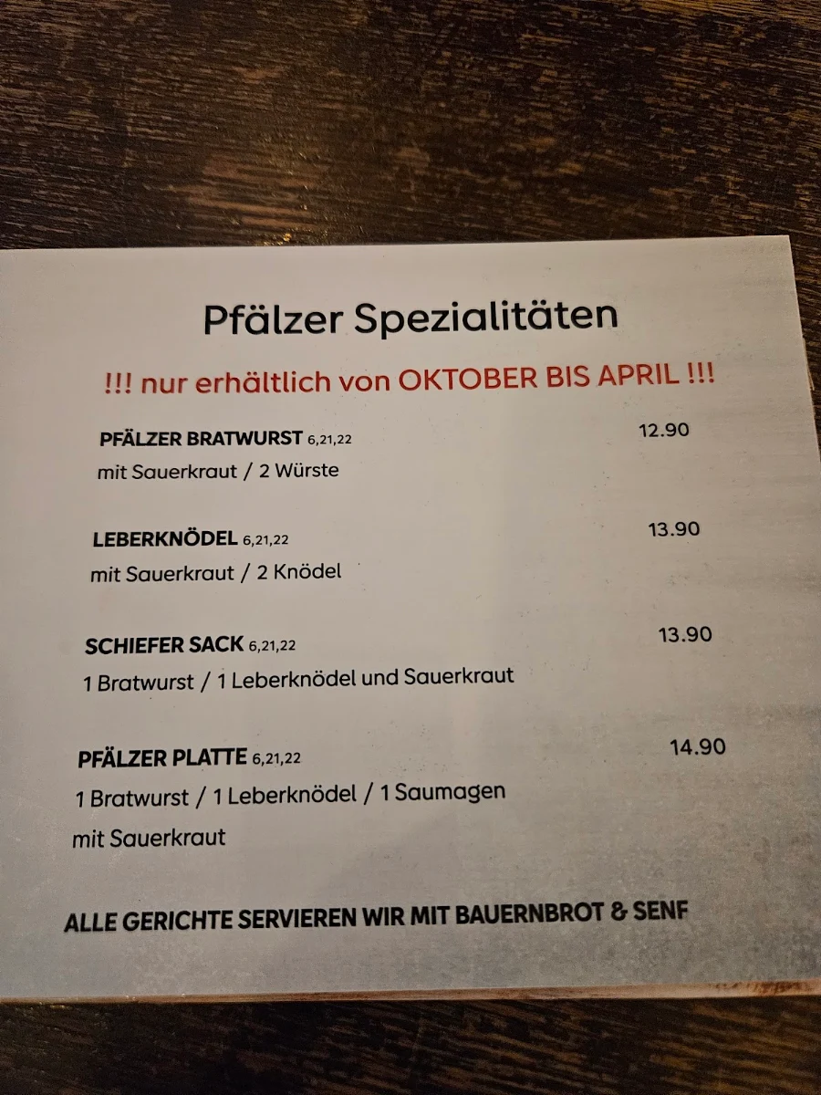 Speisekarte photo 1